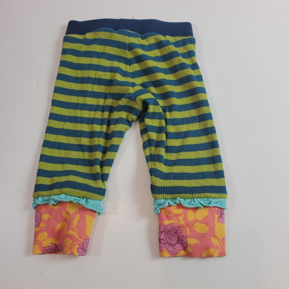 Matilda Jane Girl's Leggings Secret Fields Real Green Floral Leggings 12 Months
